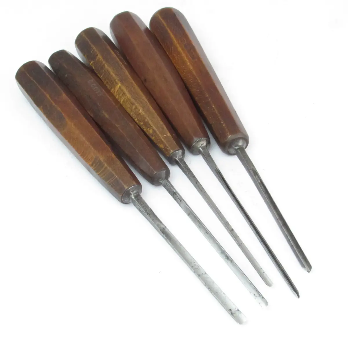 Sold - 5X Herring Carving Tool Set (Mahogany) 1