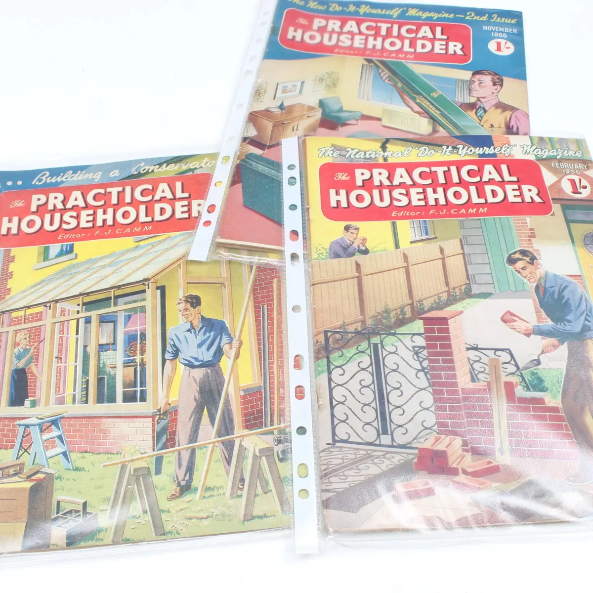 3X Old Practical Householder Magazines, 1955-1956 1