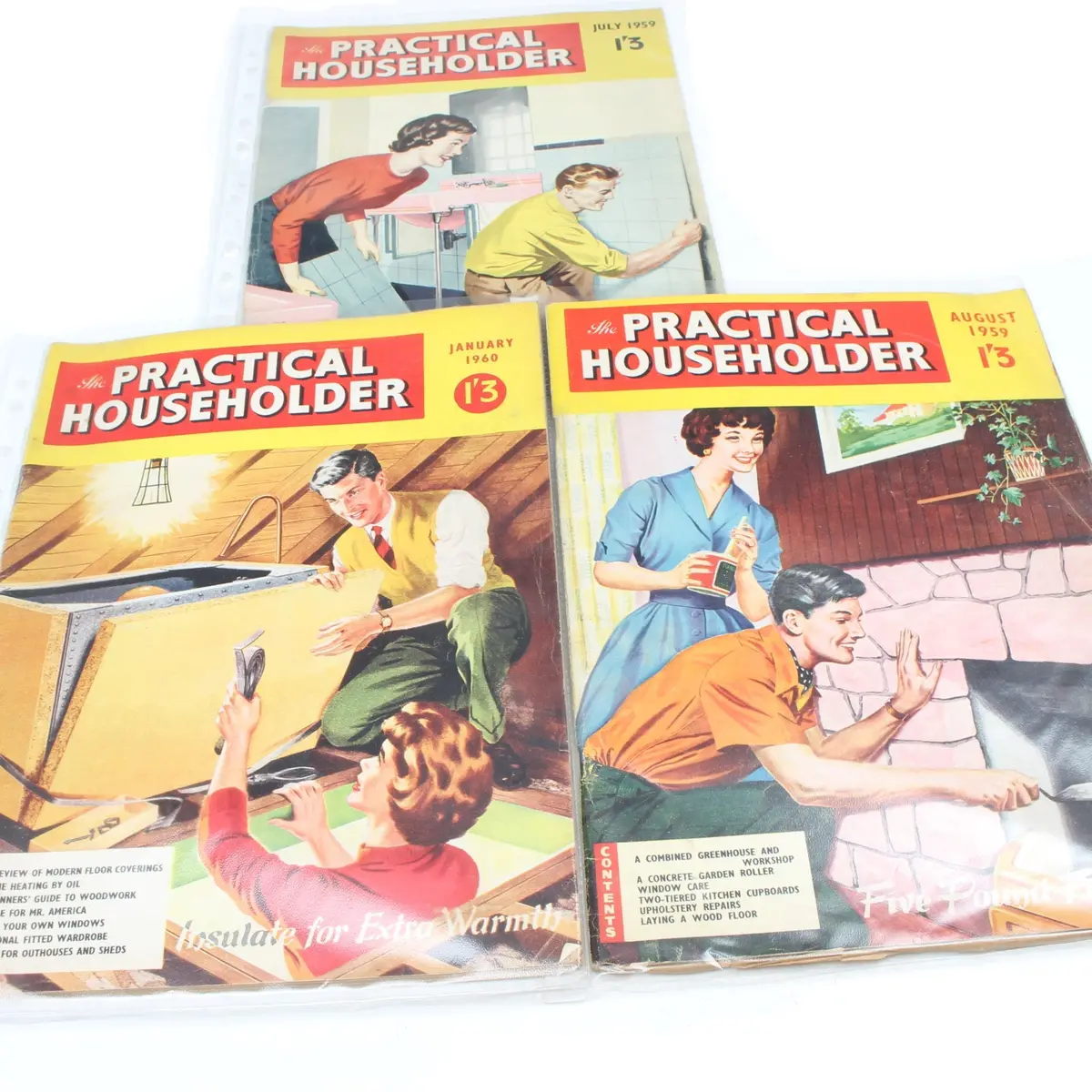 3X Old Practical Householder Magazines, 1959-1960 1