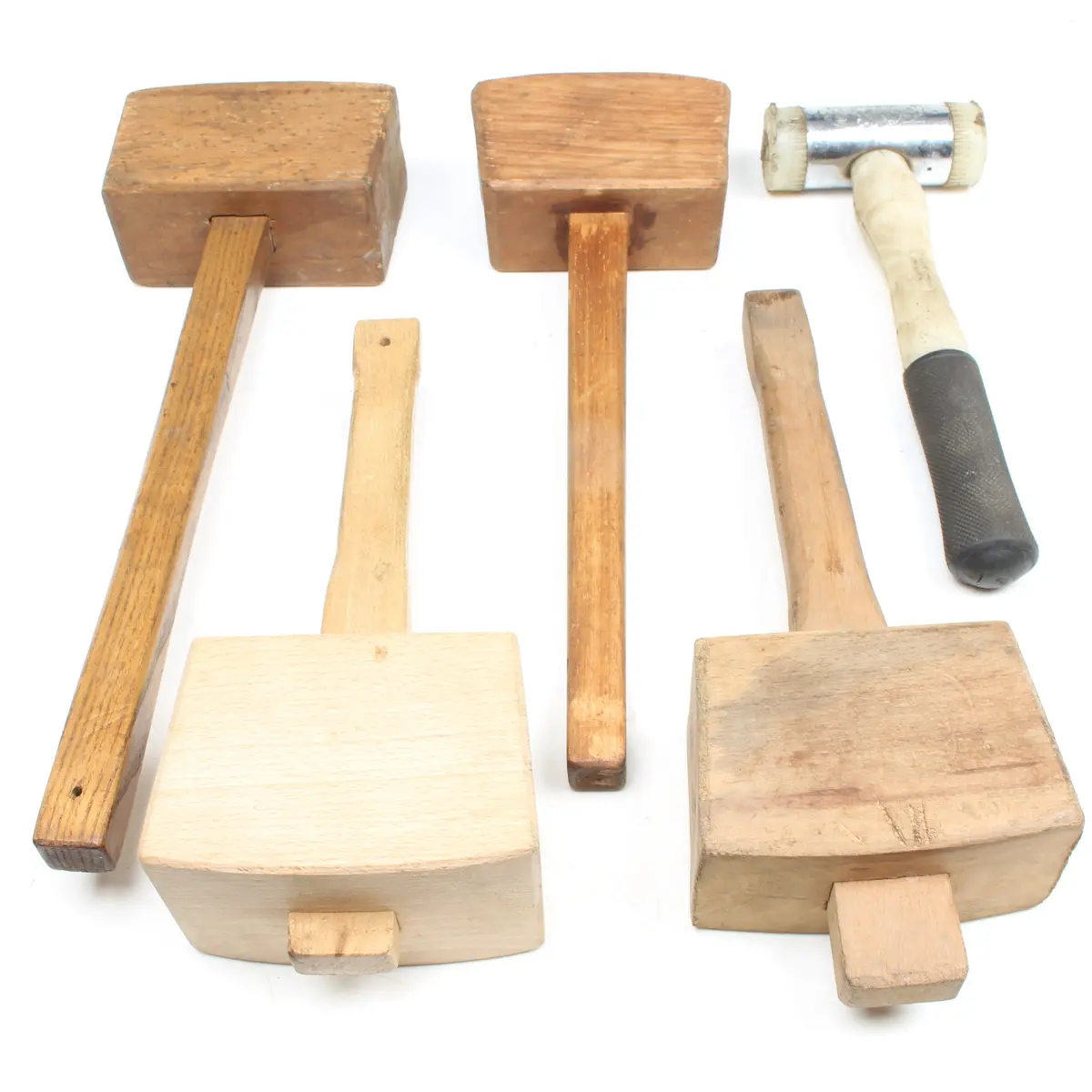 5X Old Mallets / Carpenters Mallets 1