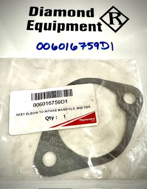 Mahindra Elbow To Intake Manifold Gasket, 006016759D1 1
