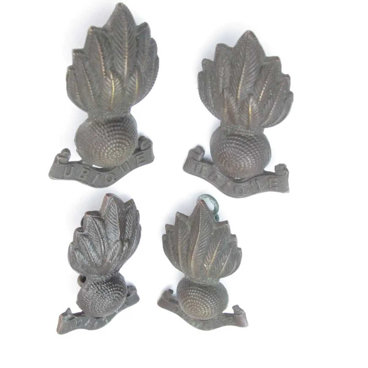 4X Ubique Royal Artillery Officers Collar Badges 1