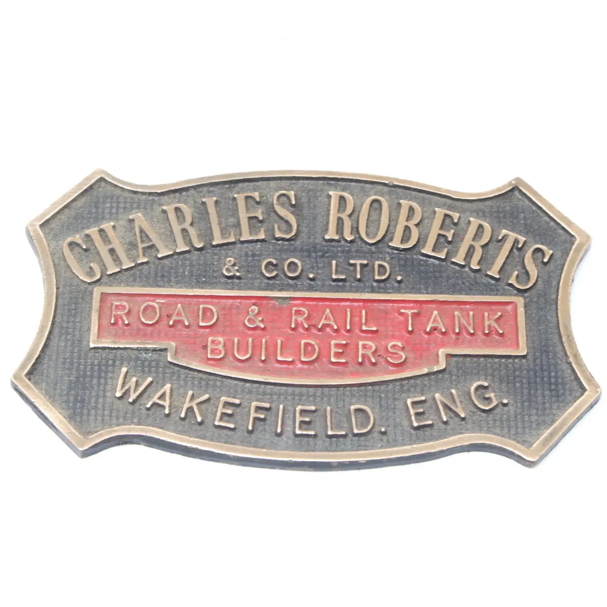 Charles Roberts & Co Tank Builders Plate / Plaque / Sign 1
