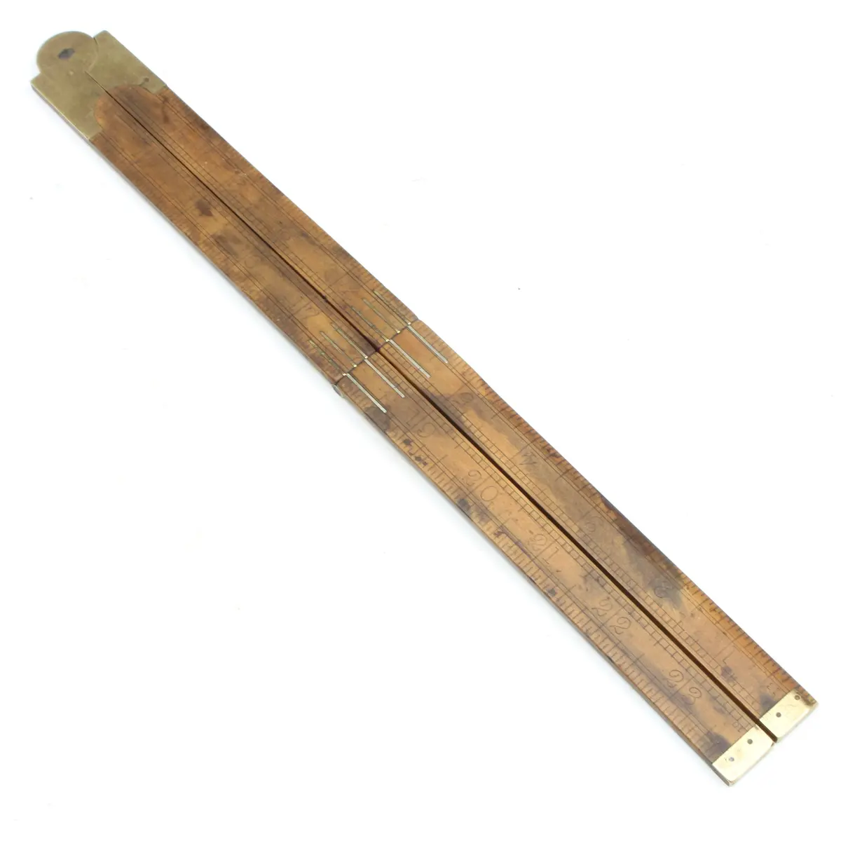 Old John Rabone Wooden Folding Rule (Boxwood) 1