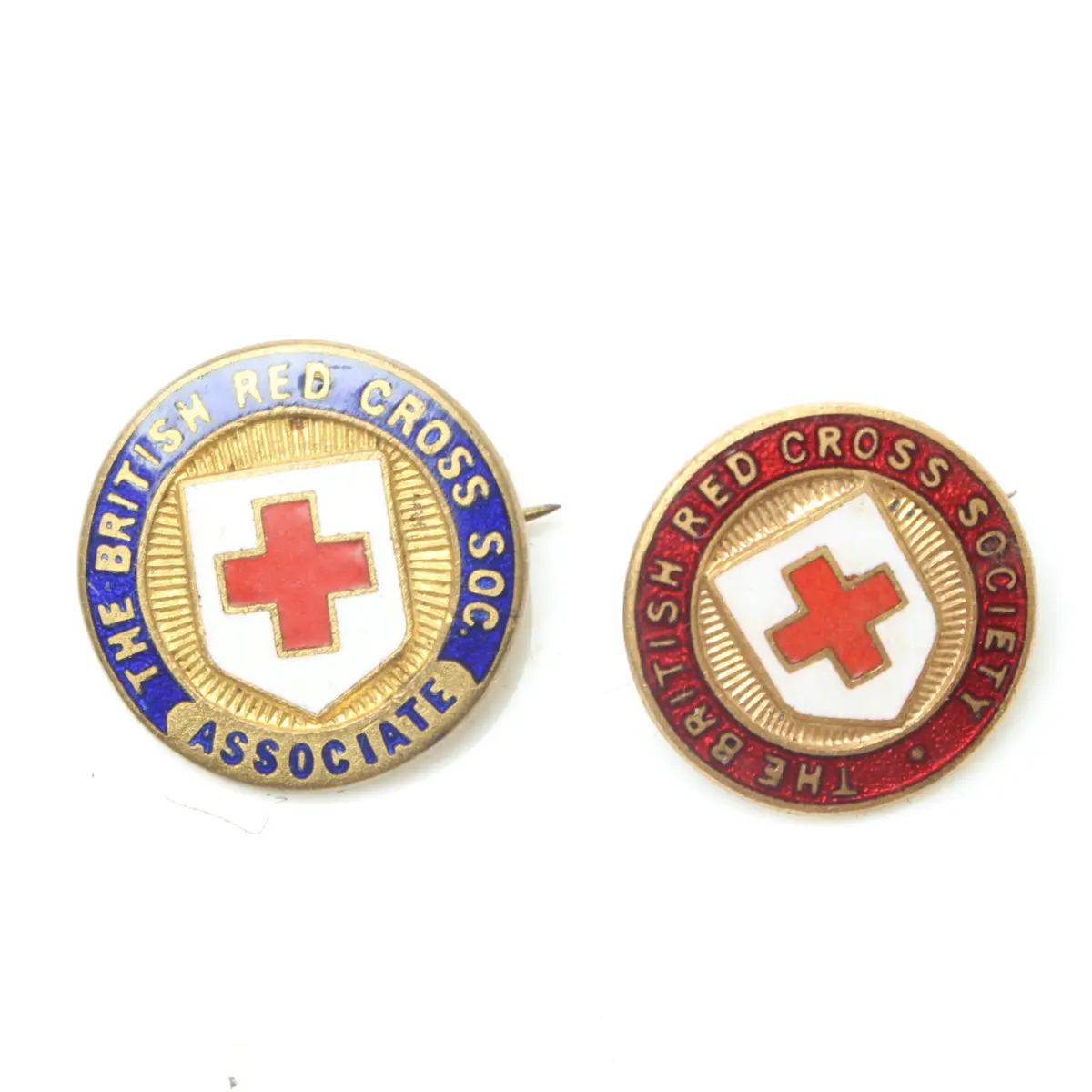 2X Old Red Cross Badges 1