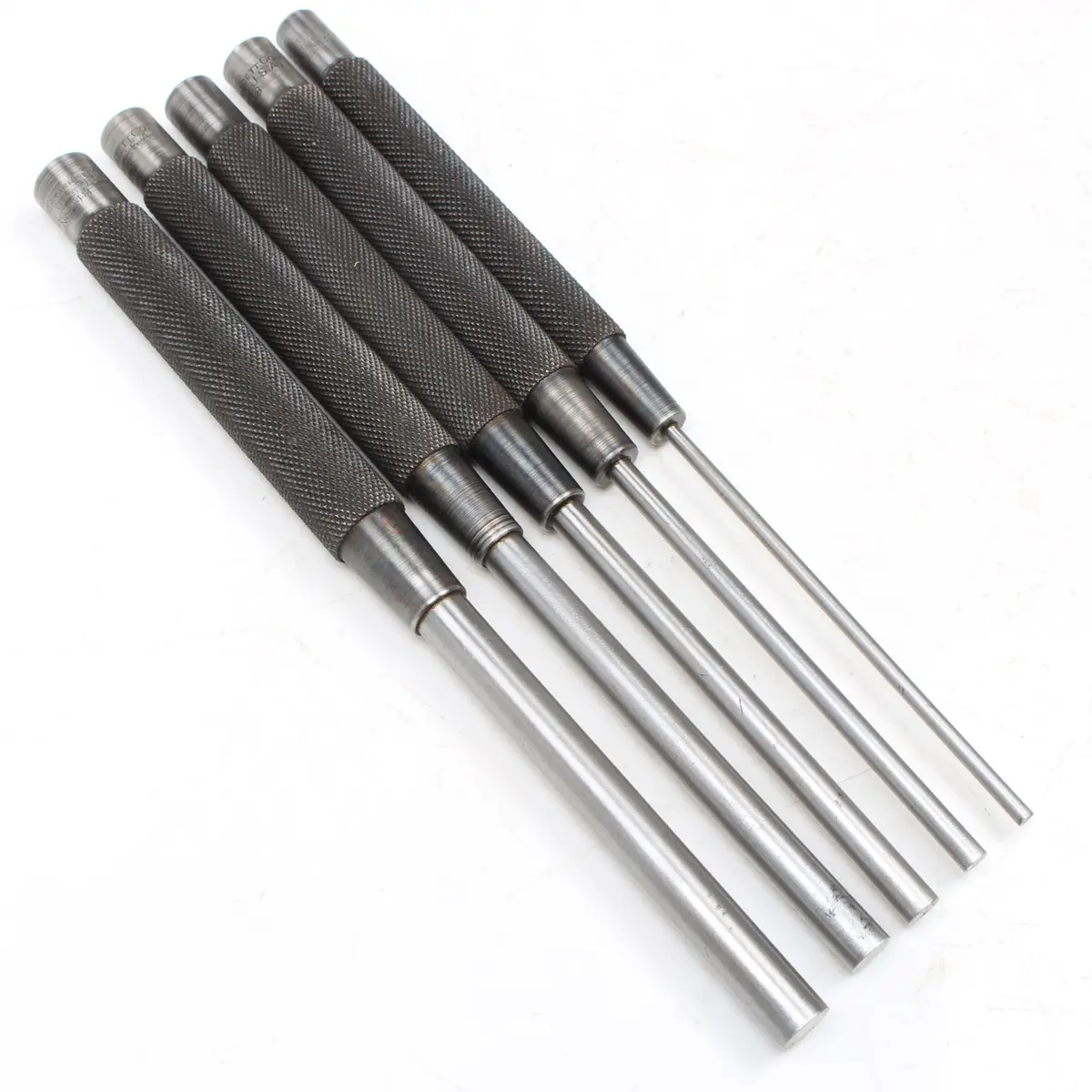 Sold - 5X Old Starrett 8" Long Punches No. 248 (Usa) 1