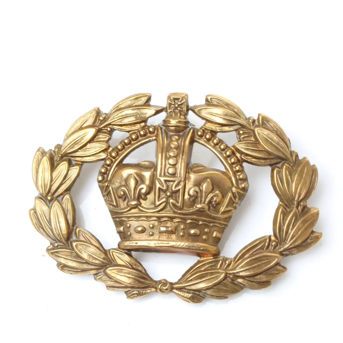 Large Crown Reath Cap Badge 1