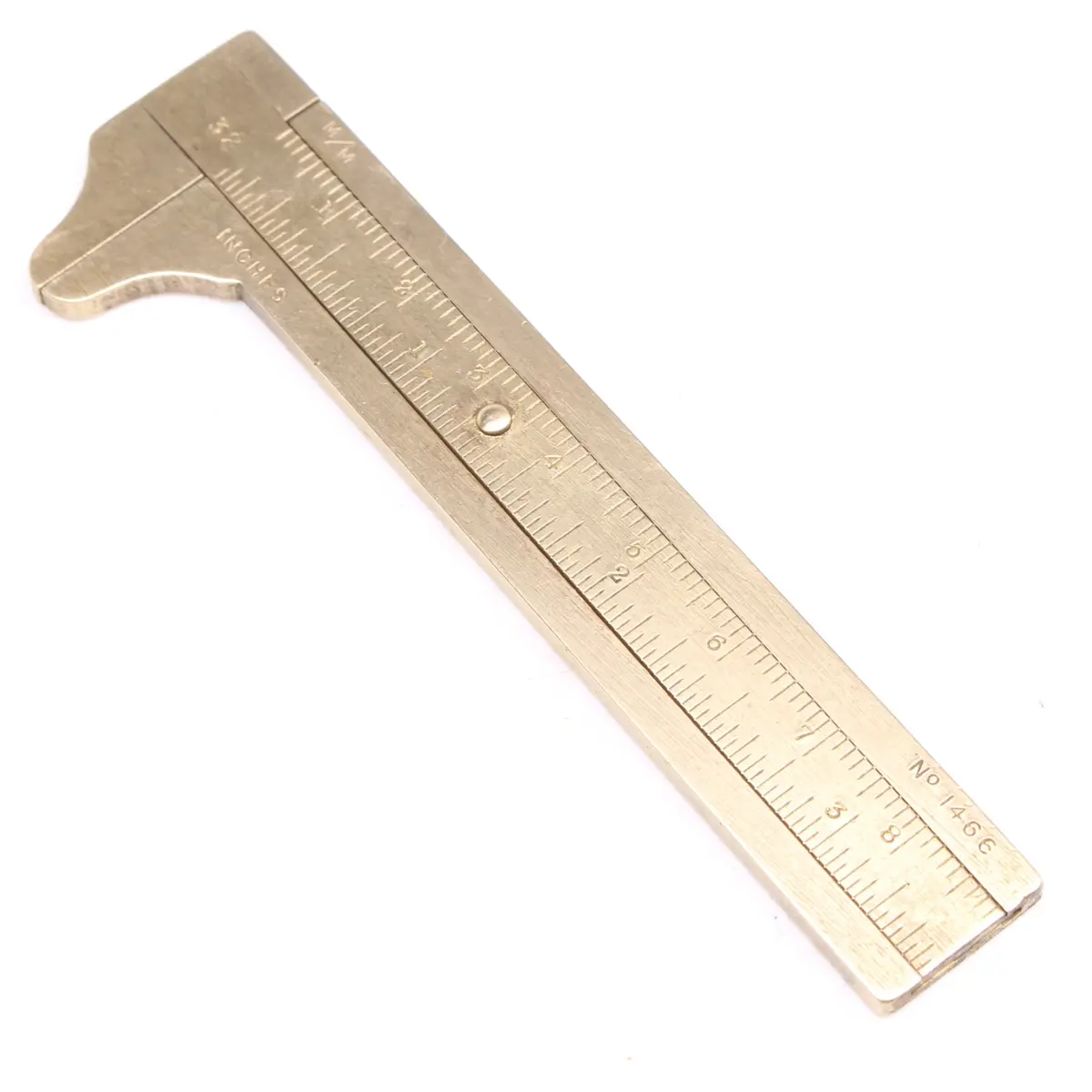Old J Rabone Brass Caliper Rule No. 1466 1