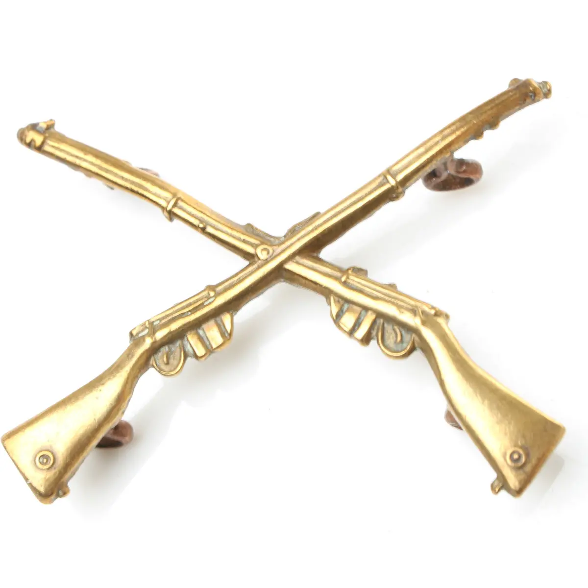 Sold - School Of Musketry Crossed Rifles Military Badge 1
