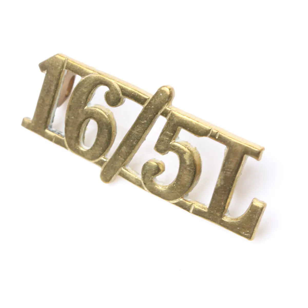 Two Old Military 16/5L Badges (Pair) 1