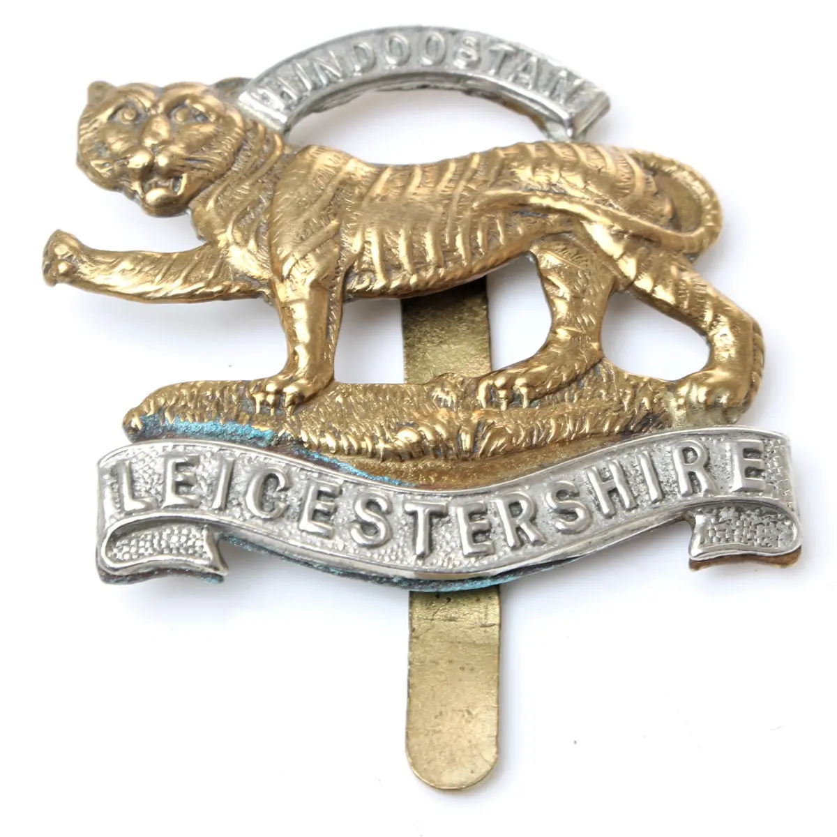 Old Hindoostan Leicestershire Cap Badge 1