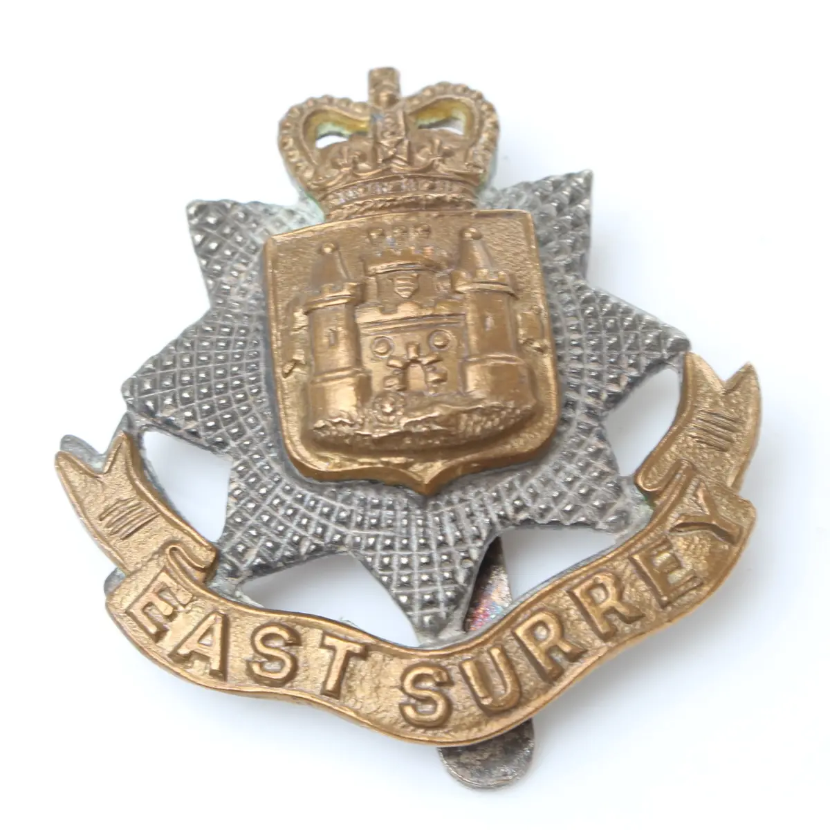 Old East Surrey Cap Badge 1