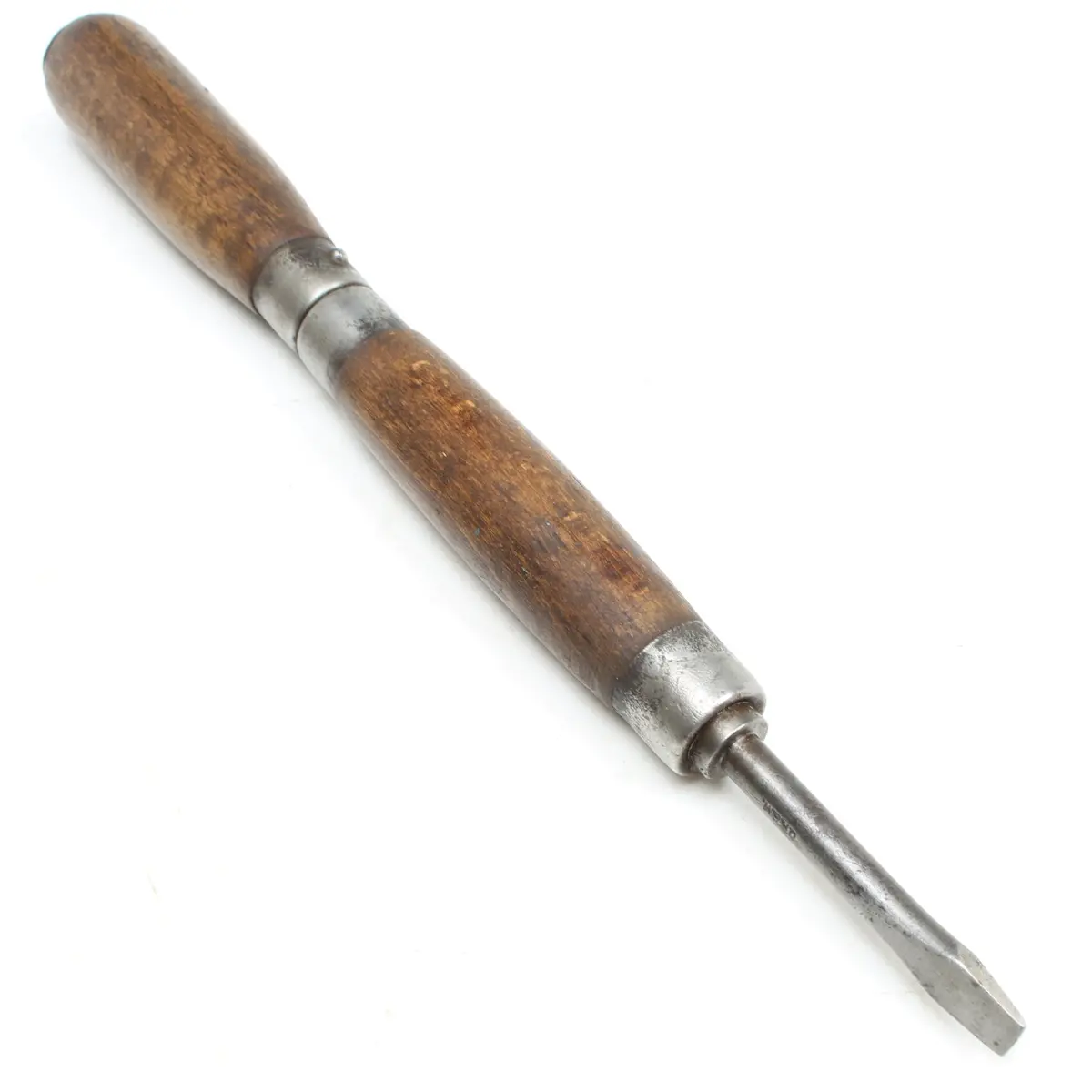 Old Unusual Spinning Double Handle Screwdriver (Beech) 1
