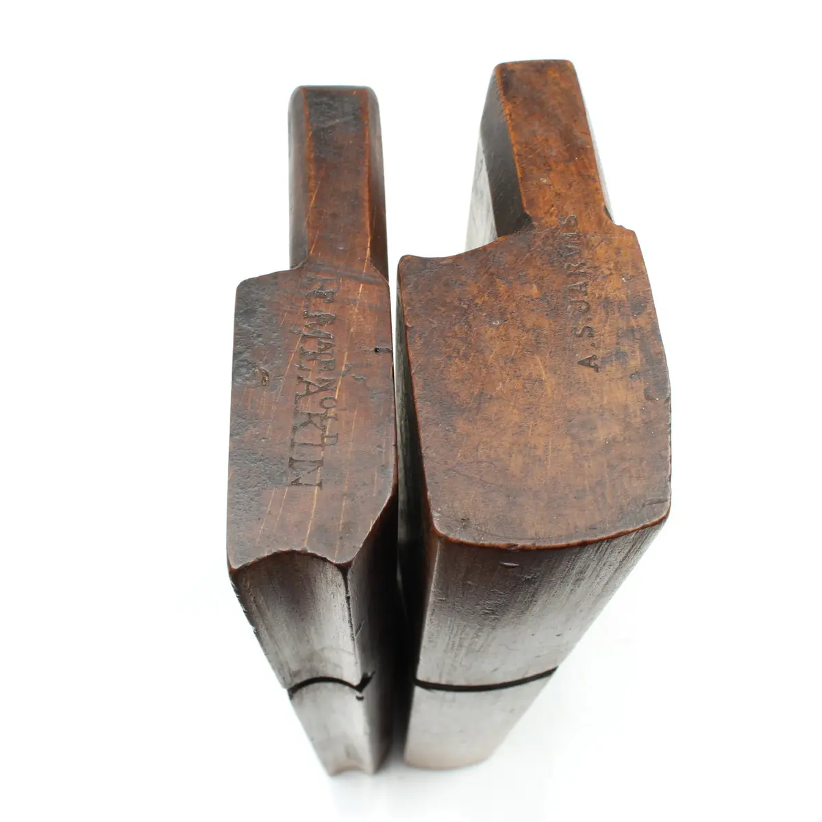 2X Old Hollow And Round Planes (Beech) 1