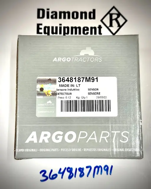 Mccormick / Argo Parts Pto Speed Sensor 2 Pin, 3648187M91 1