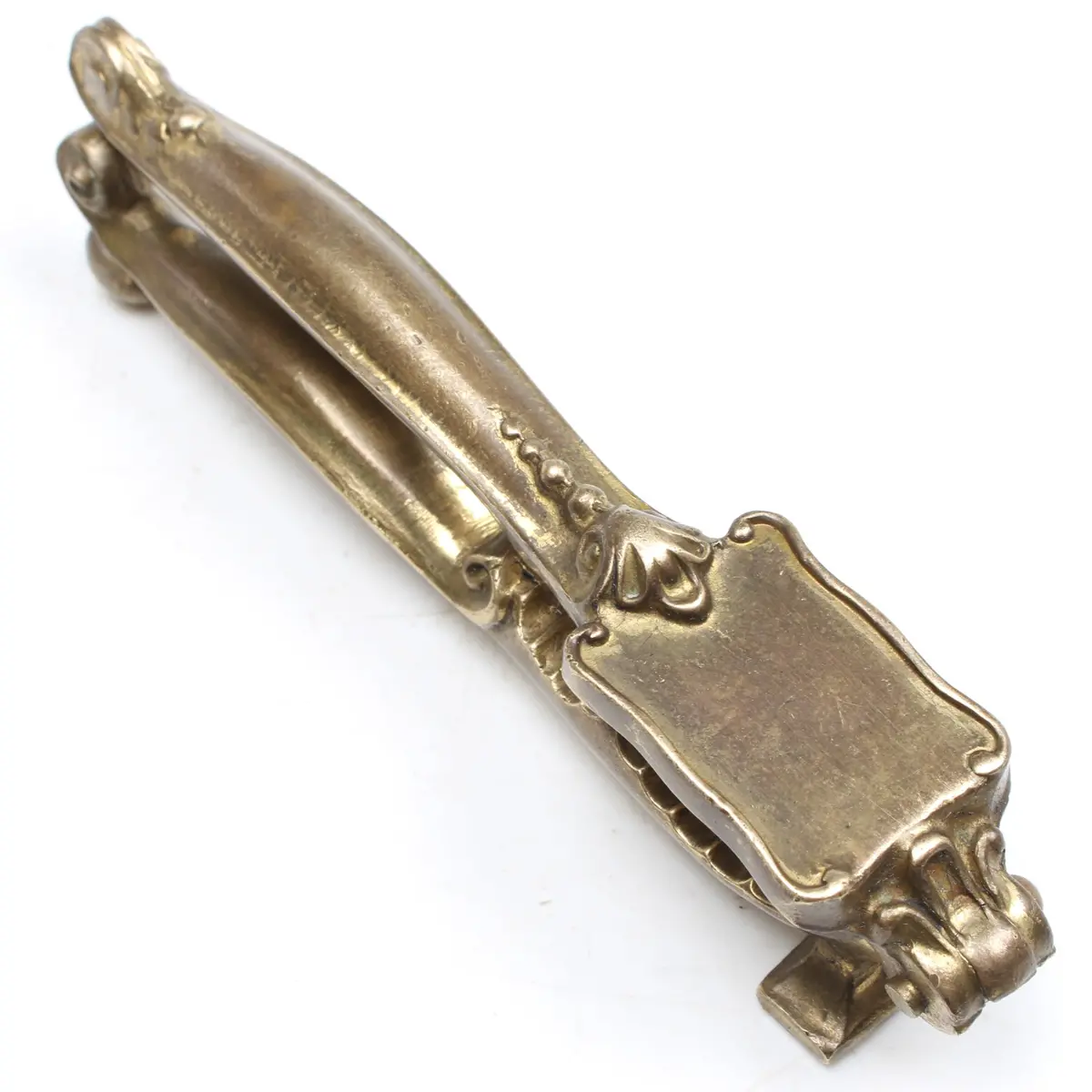 Old Brass Scrolled Top Nutcrackers 1