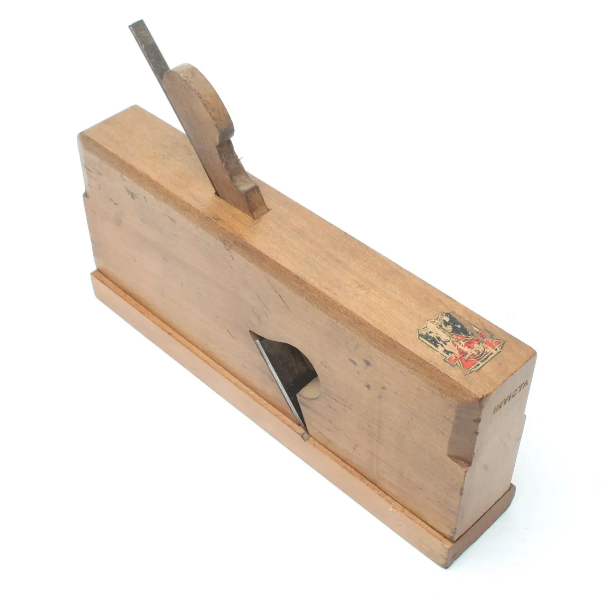 Sold - Old Wooden Moving Rebate Plane (Beech) 1