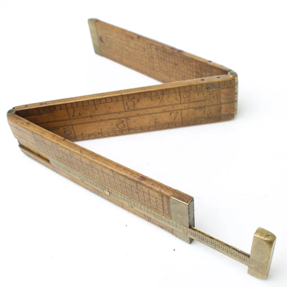 Sold - Old Folding Slide Rule (Boxwood) 1