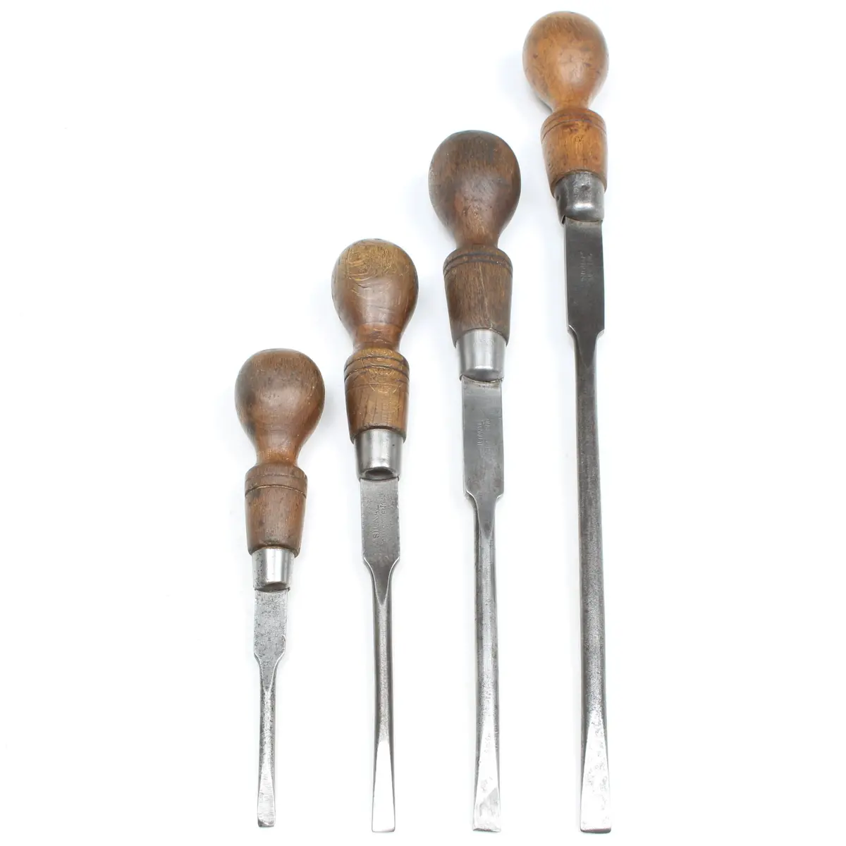 4X Old Signal (Sheffield) Screwdrivers (Beech) 1