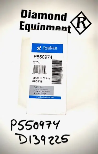 Mccormick / Argo Parts / Donaldson Fuel Filter, D139225 1