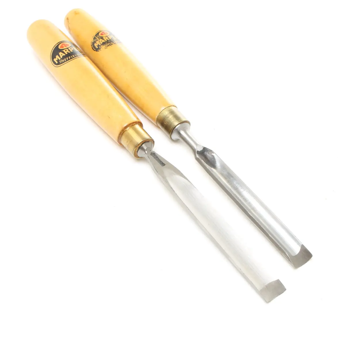 Sold - 2X Old Marples Incannel Firmer Gouges (Boxwood) 1