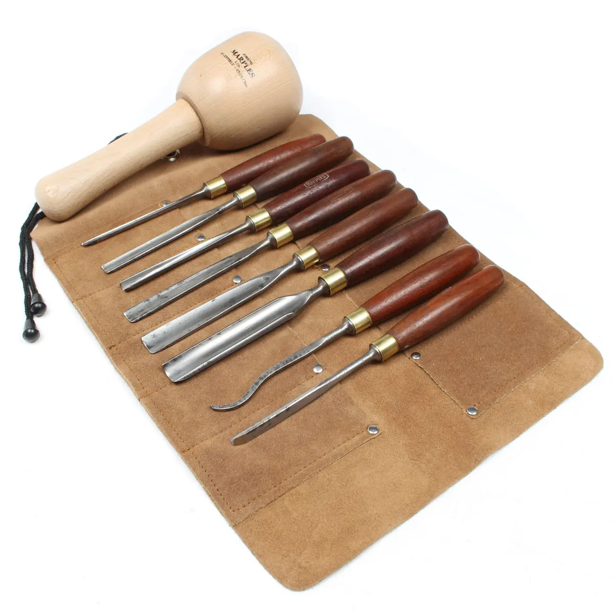 Sold - Marples Wood Carving Tools Set (Mahogany) 1