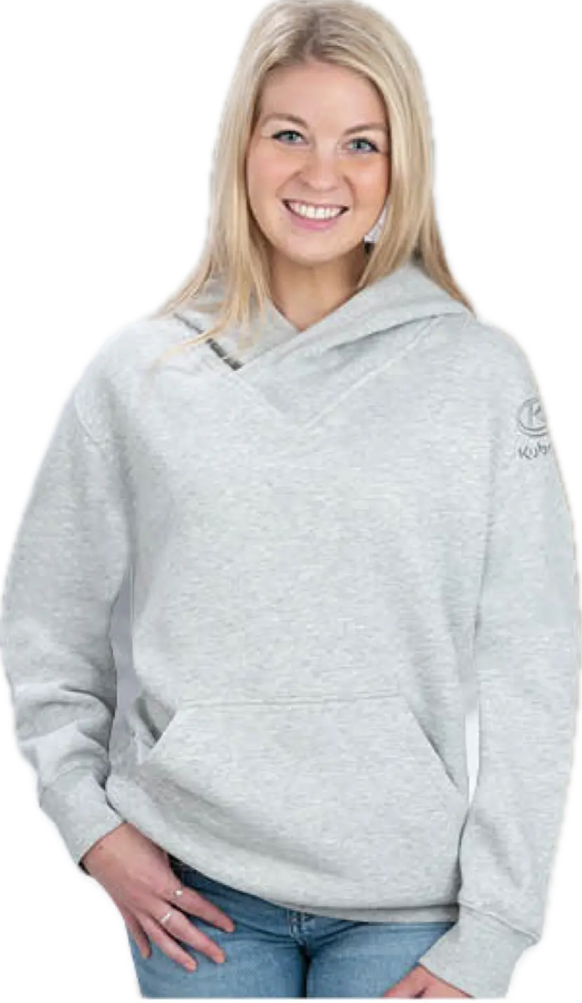 Ladies High Peak Pullover Hoodie - Grey 1