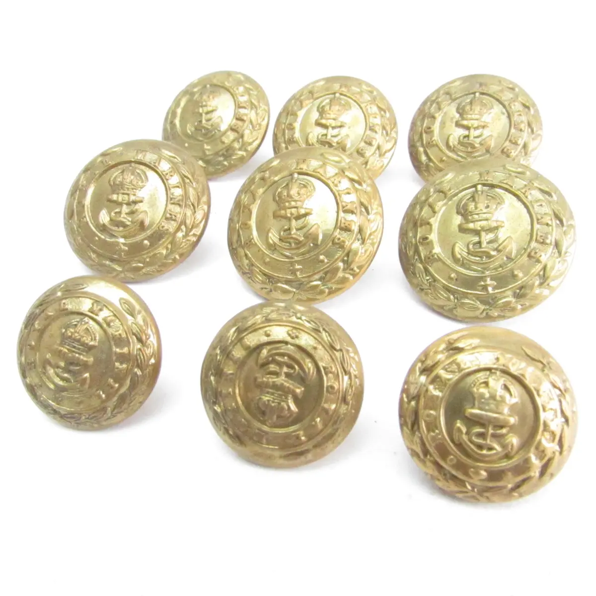 Collection Of Old Royal Marines Buttons 1