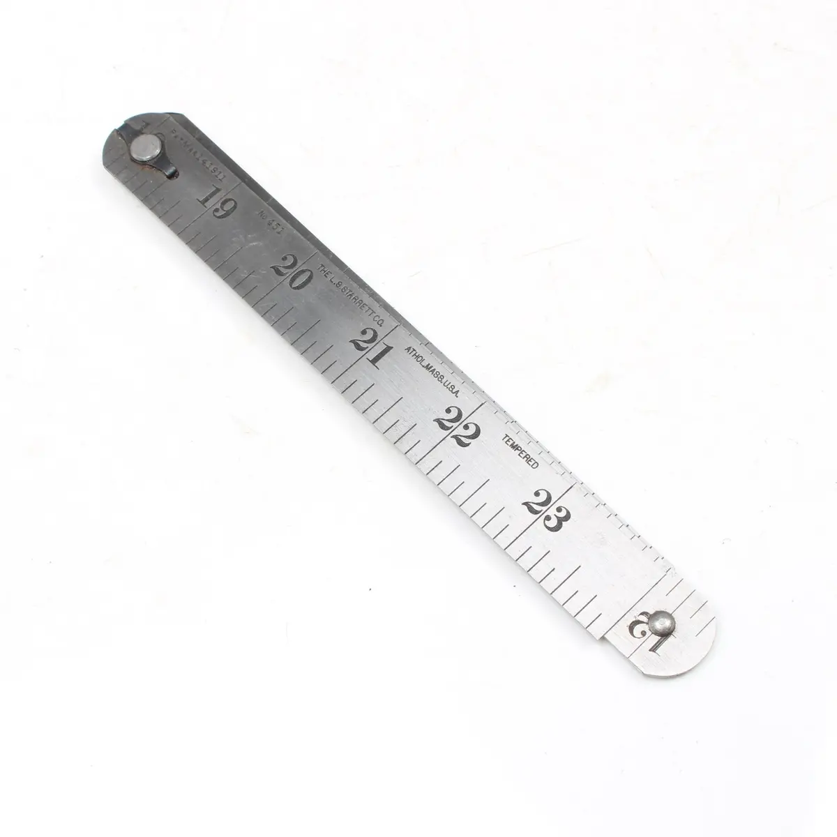 Sold - Old Starrett Zigzag Rule No. 451 - 24" (Usa) C.1911 1