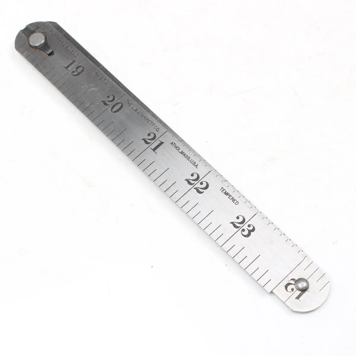 Sold - Old Starrett Zigzag Rule No. 451 - 24" (Usa) C.1911 2