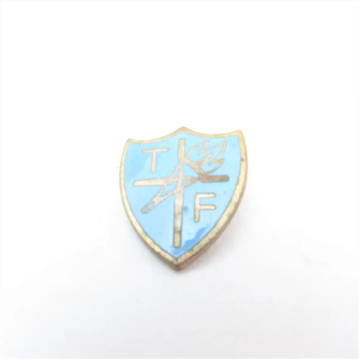 Old Enamel 'Tf' Badge 1