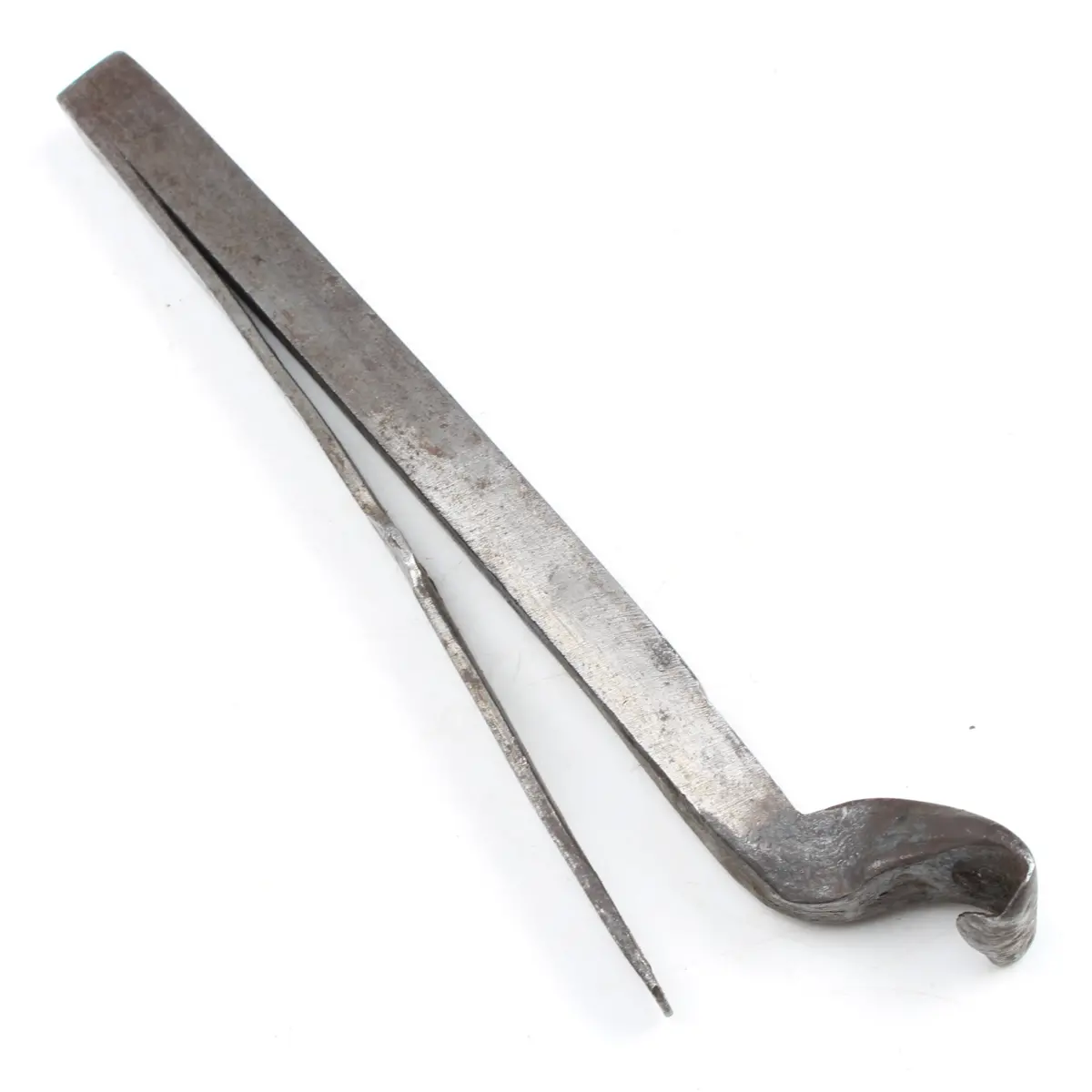Old Blacksmith-Made Door-Hold-Open / Spring Stretching Tool 1
