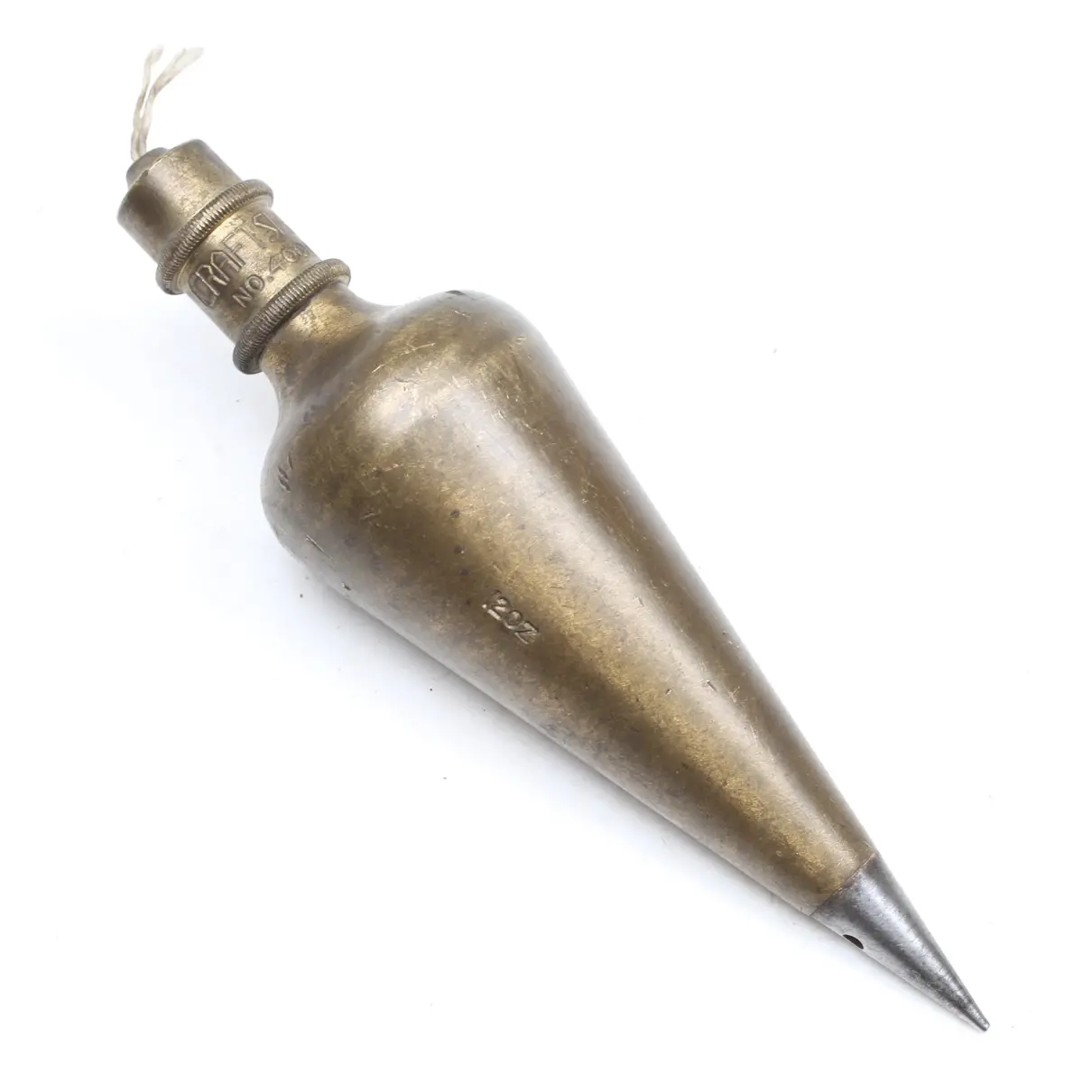 Vintage Craftsman Brass Plumb Bob No. 4000 - 12Oz 1