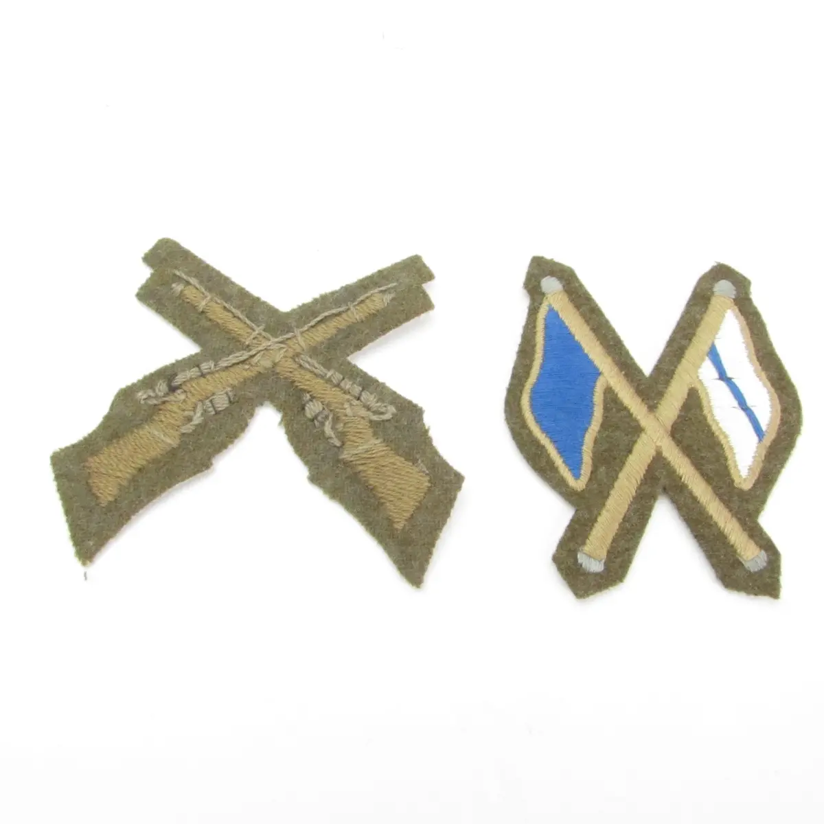 Old Rifles And Signallers Patch Badges 1