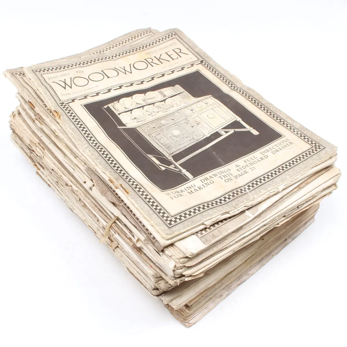 Lots Of Old Woodworker Magazines 1930'S + 1950'S Book 1