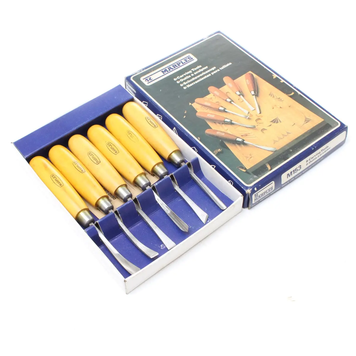Sold - Marples Small Wood Carving Tools Set No. M153 (Boxwood) 1