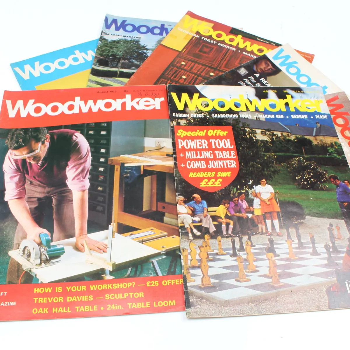 7X Woodworker Magazines 1975 1