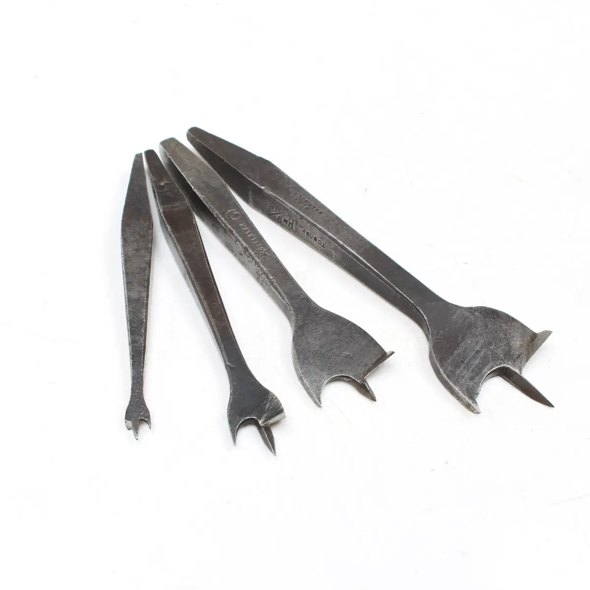 4X Old Drill Bits - 1/4" - 1 9/16" 1