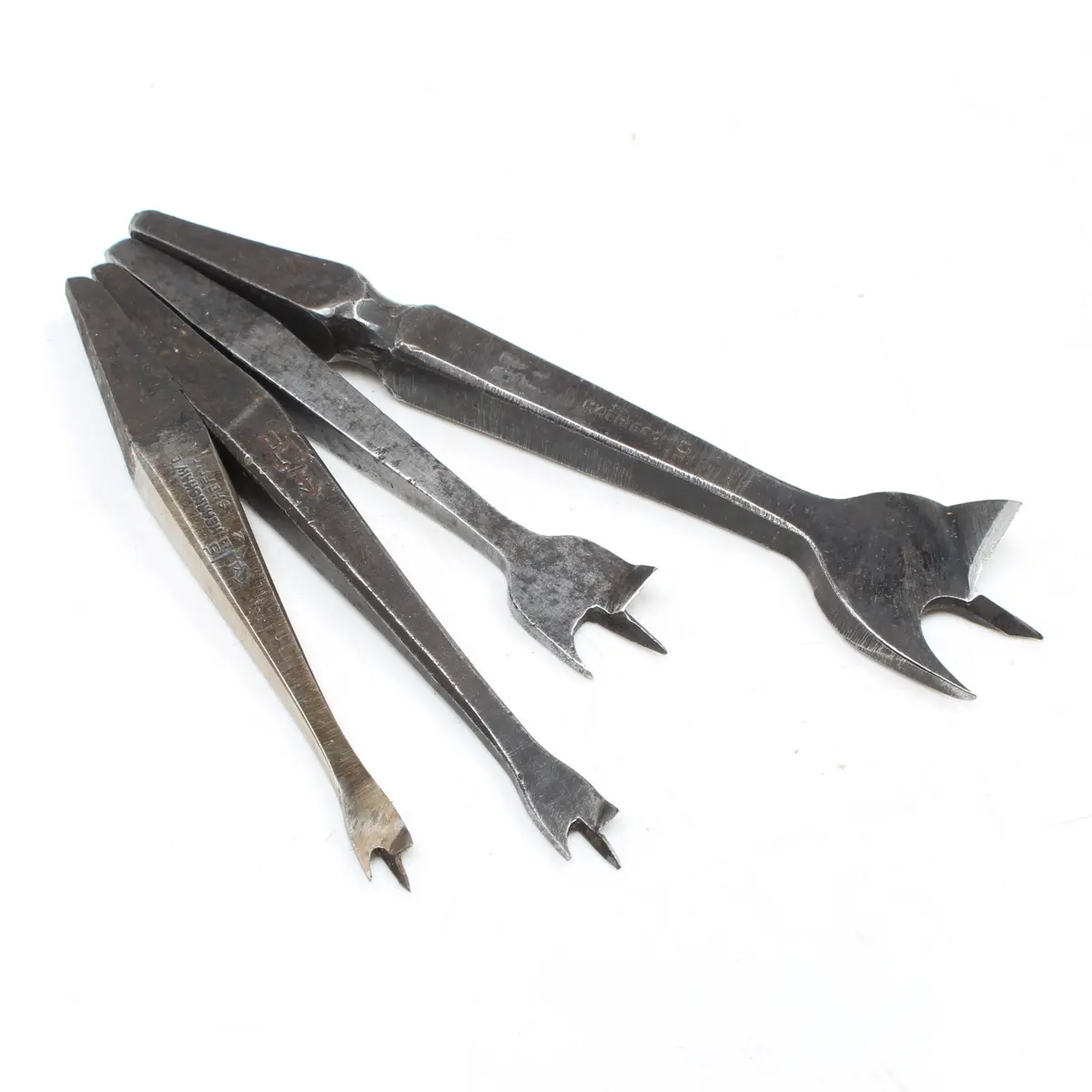 4X Old Drill Bits - 1/4" - 1 1/8" 1