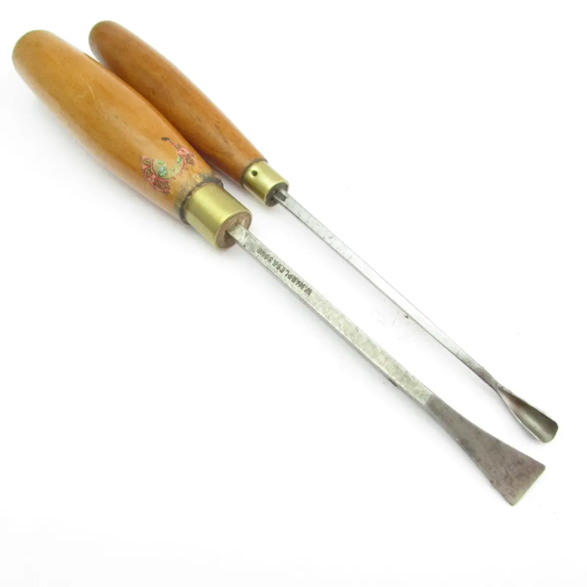 2X Wm. Marples Carving Tools (Beech) 1