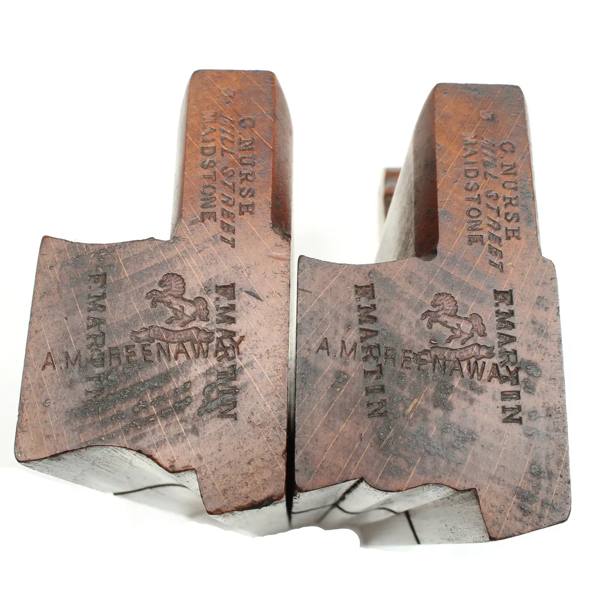2X C Nurse (Maidstone) Wooden Moulding Planes - 5/8" (Beech) 1