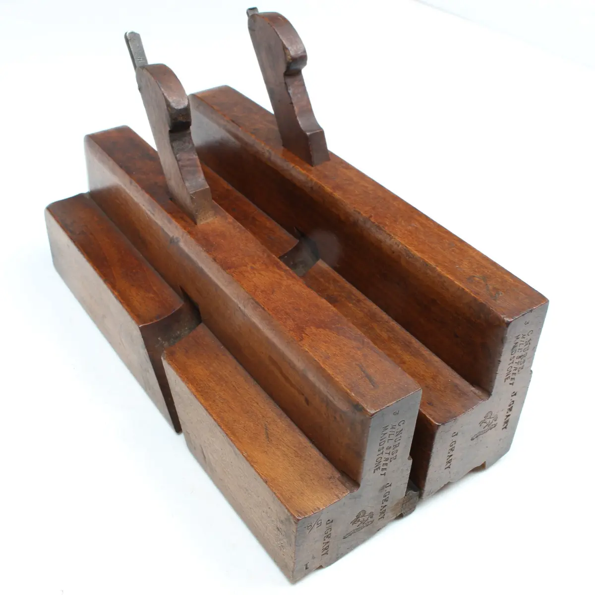 2X C Nurse (Maidstone) Wooden Moulding Planes - 5/8" (Beech) 2