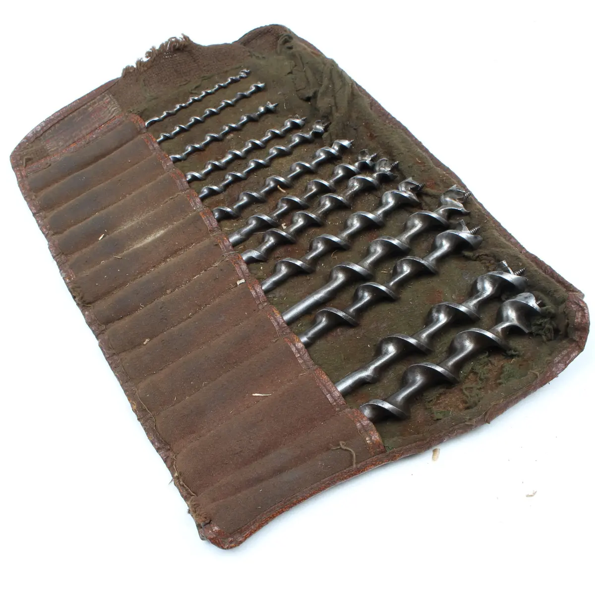 Old Ridgway Twist Auger Drill Bits Set 1