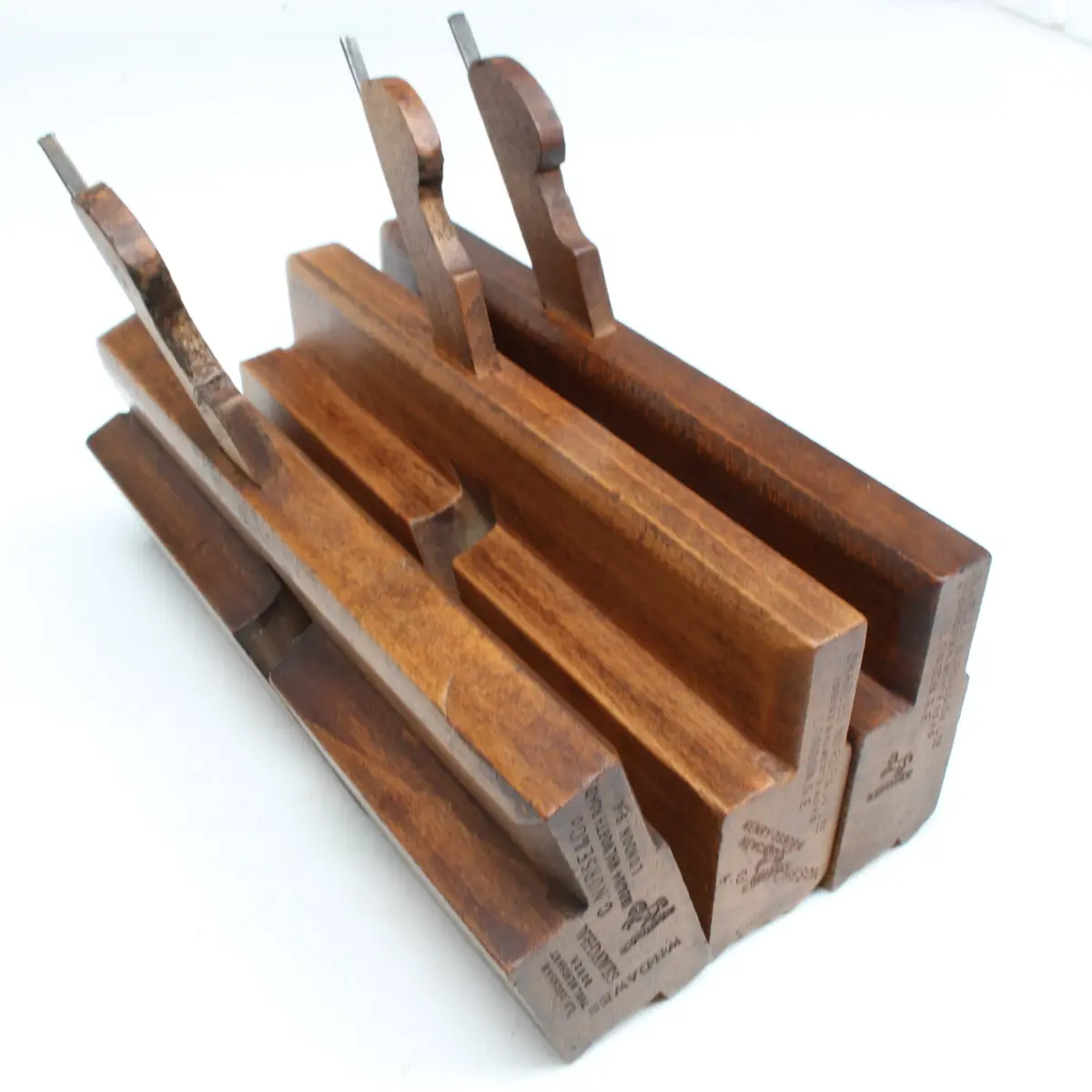 3X Nurse (London) Wooden Planes - Ovolo - 3/8", 5/8" (Beech) 2