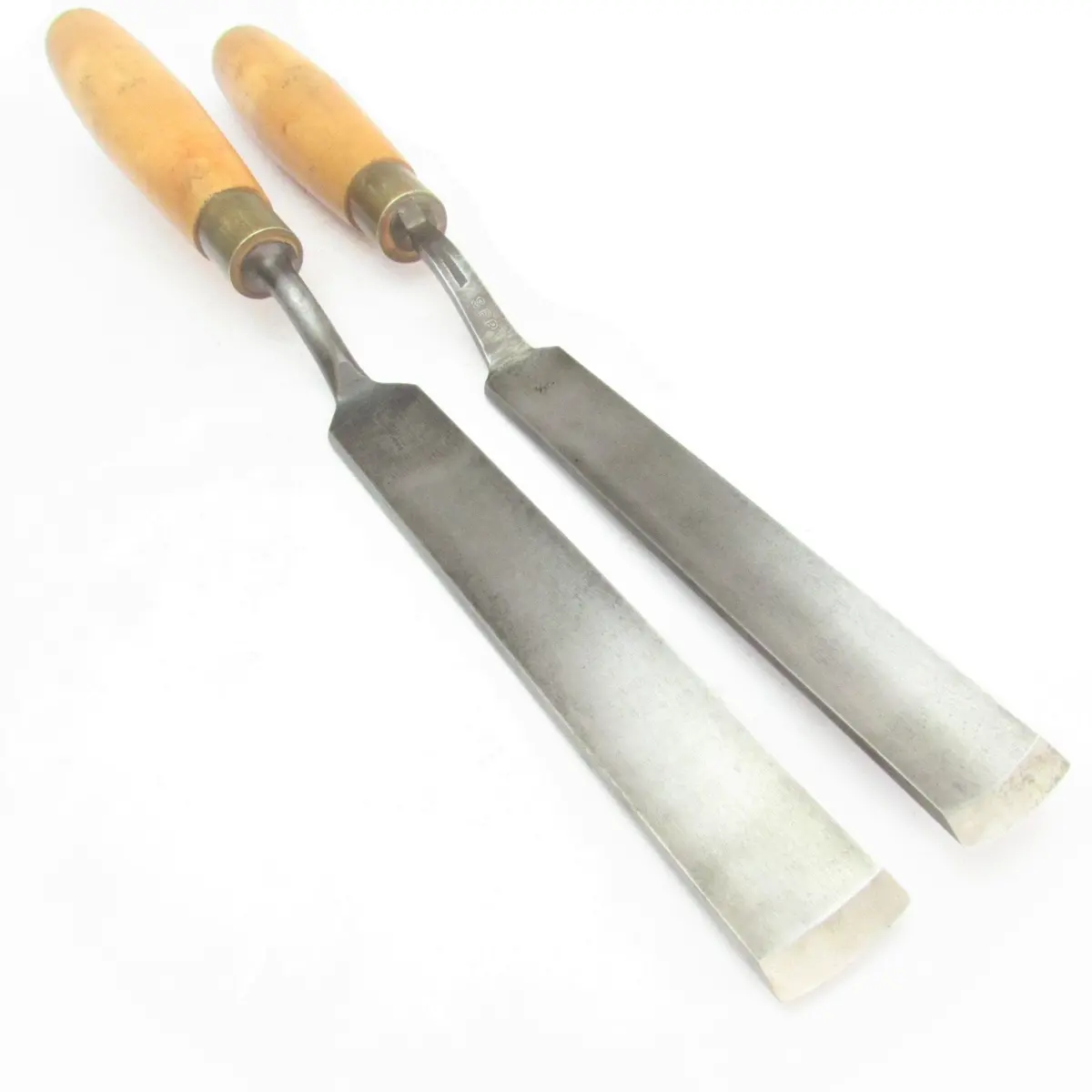 2X Marples Cranked Paring Gouges - 27Mm, 30Mm (Boxwood) 1