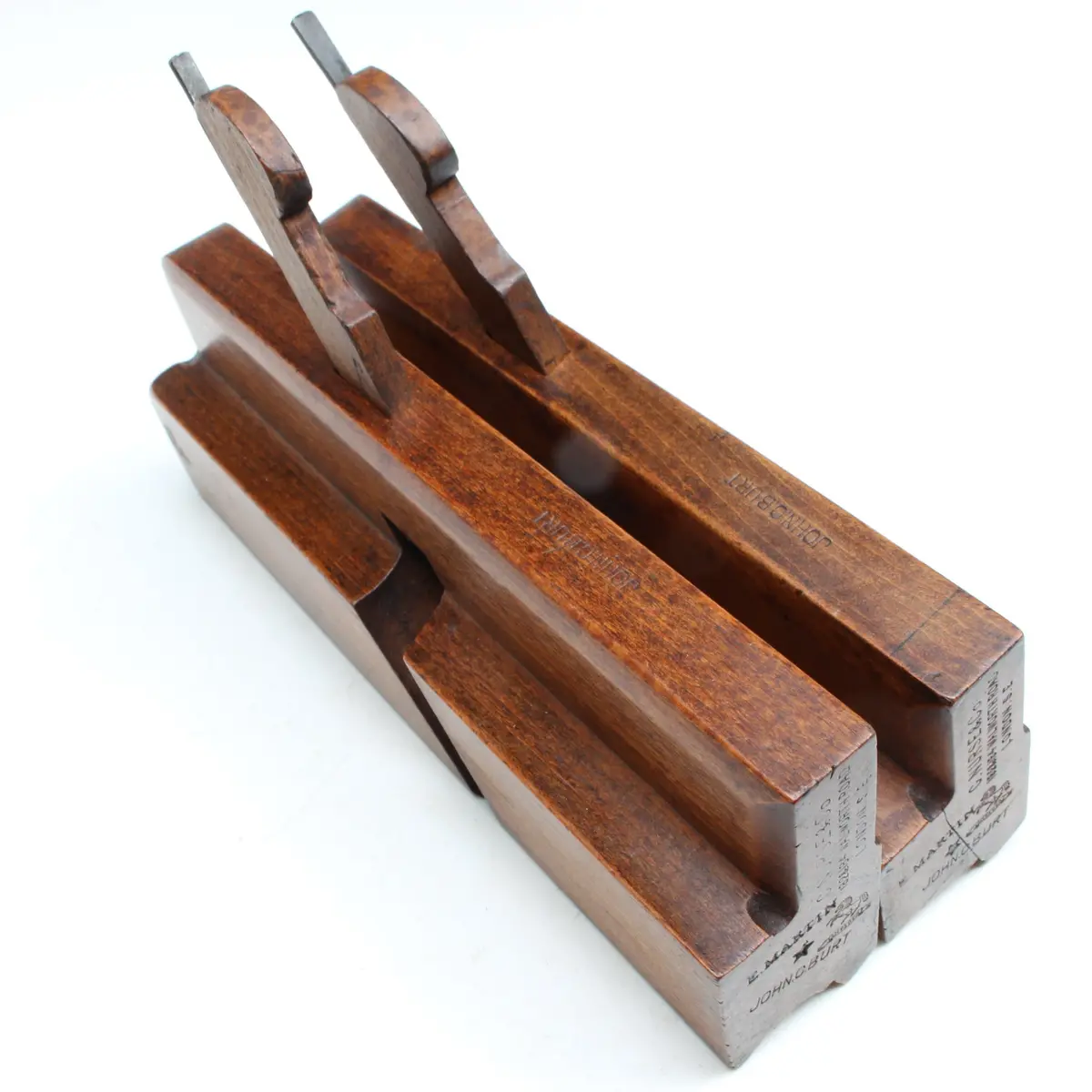 2X Old Nurse (London) Wooden Planes - Ovolo (Beech) 2