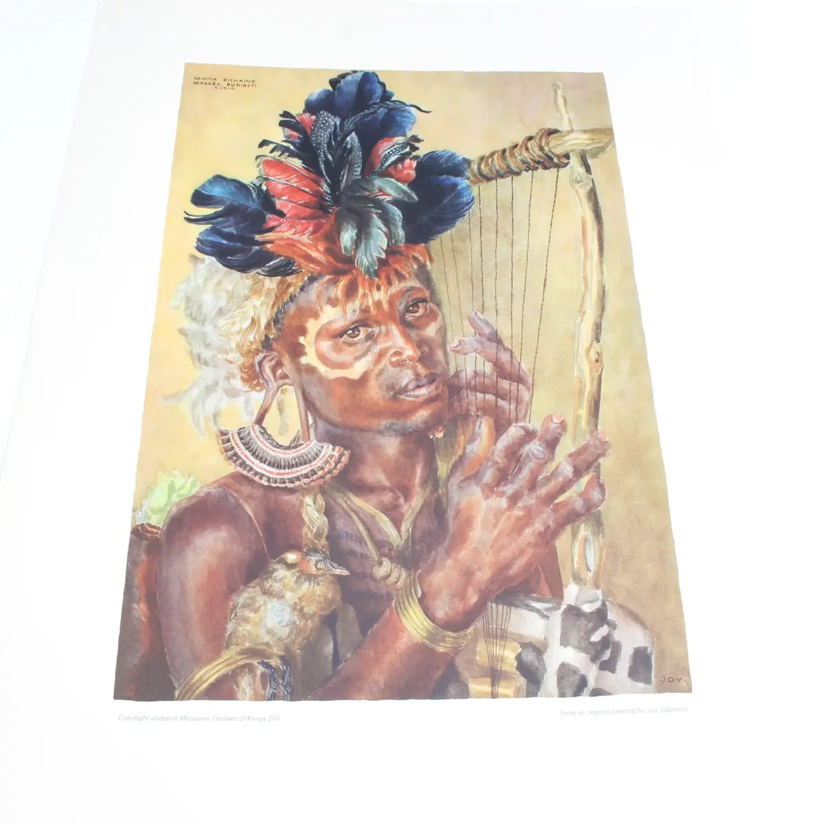 2X Old Joy Adamson Prints Of African Tribes People 1