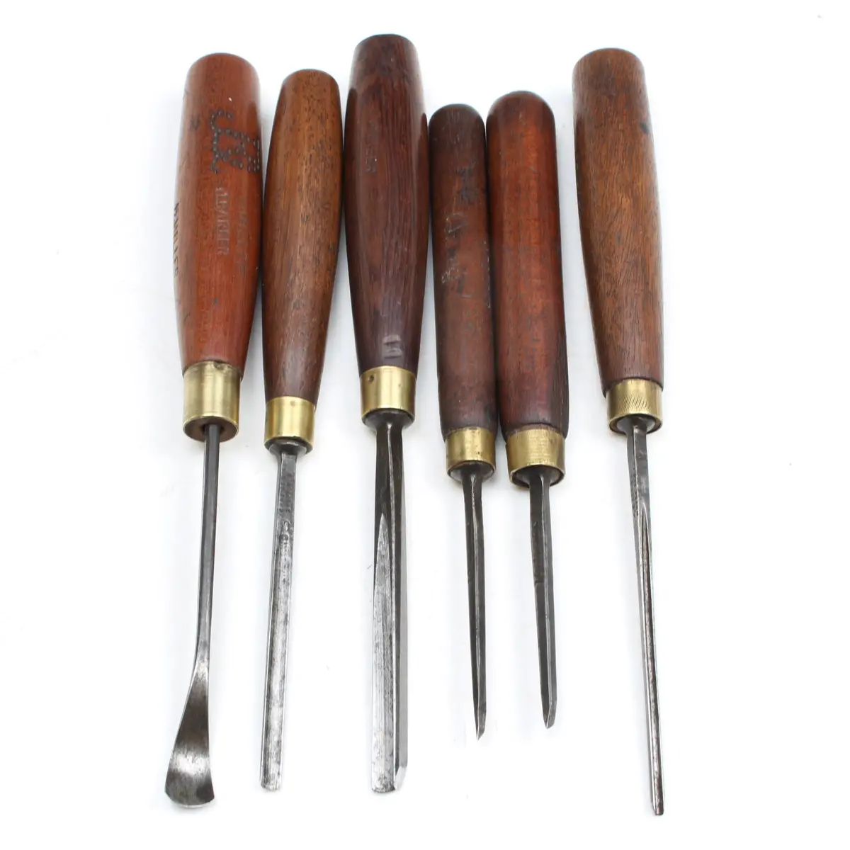 6X "Prize Medals" Addis Wood-Carving Tools (Mahogany) 1