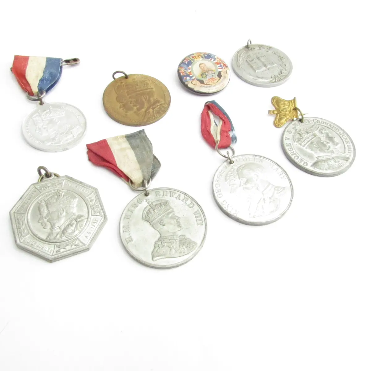 Collection Of King George, Edward, Mary Medal / Badges 1