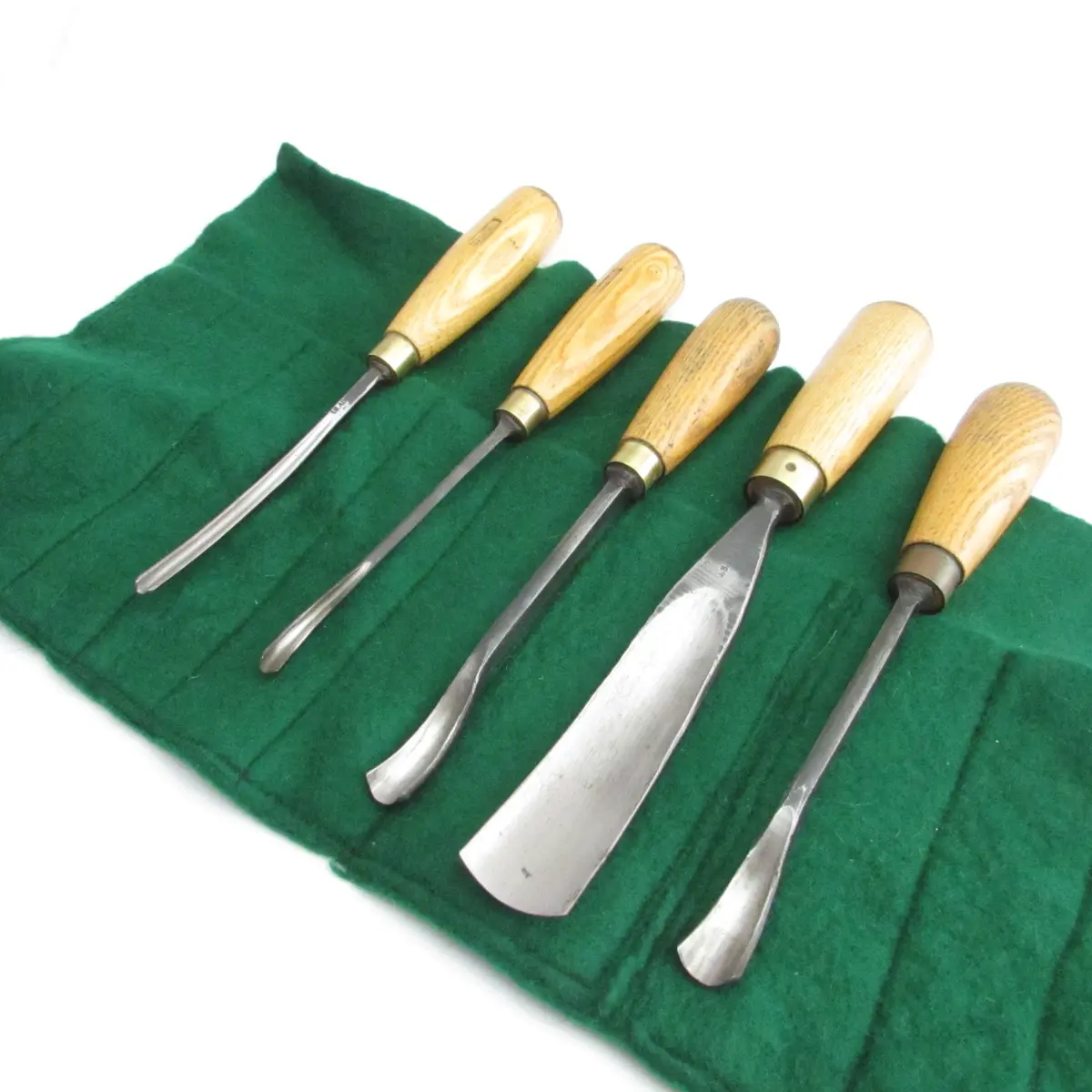 Sold - 5X Addis Woodcarving Tools Set (Ash) 1